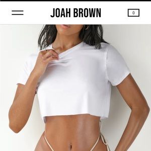 Joah Brown deconstructed crop tee